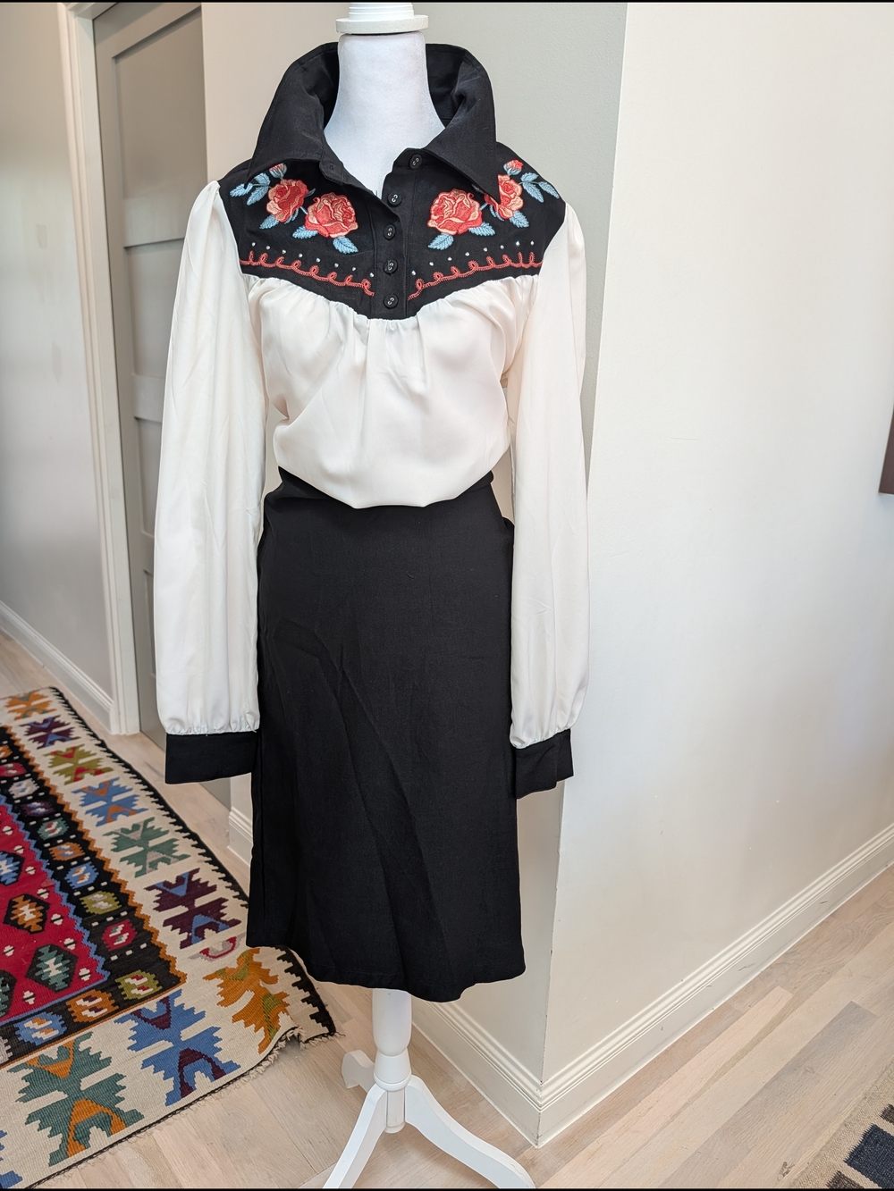 Vintage Style Western Rodeo Dress Size L